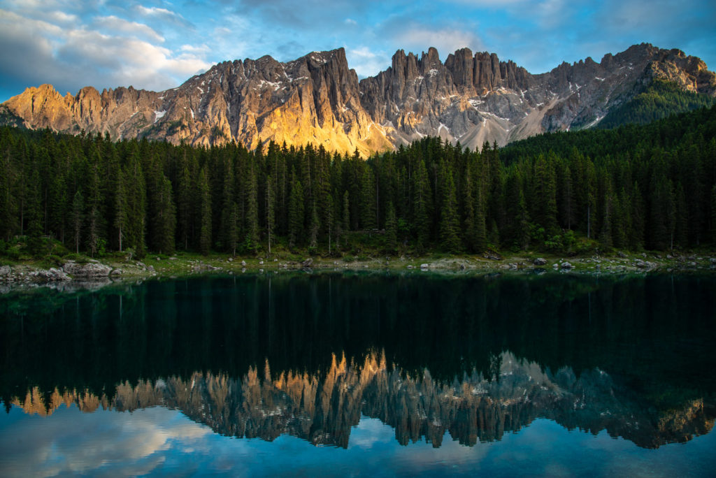 Karersee und Latemar