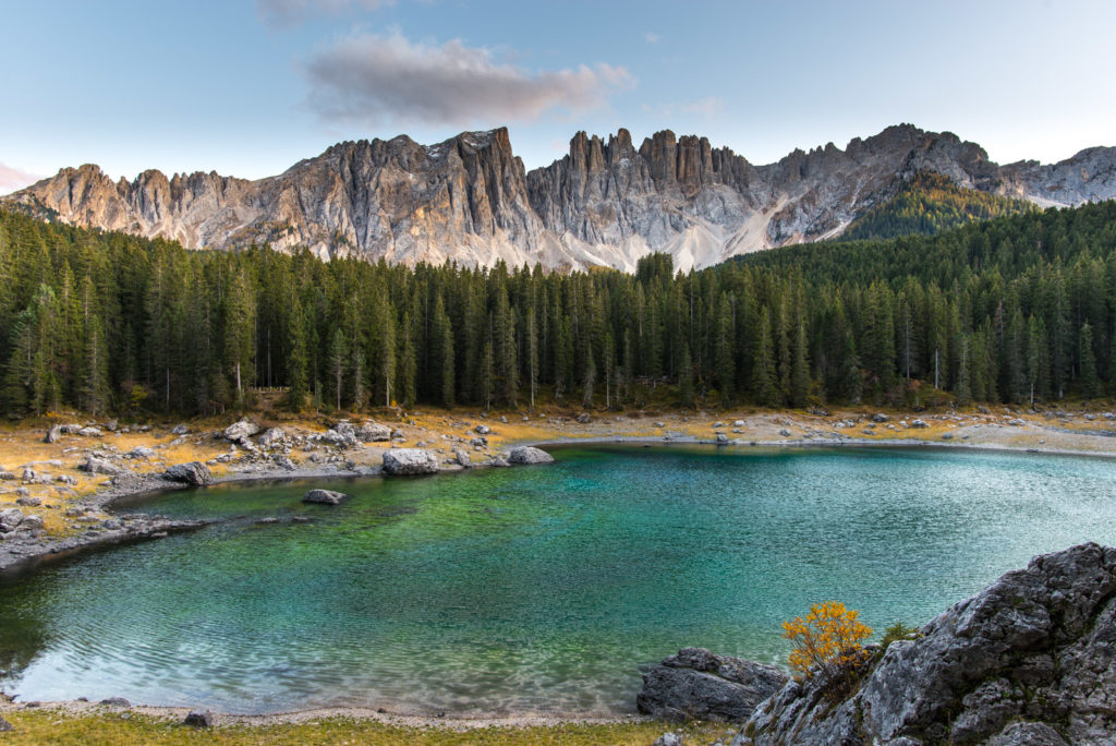 Karersee und Latemar
