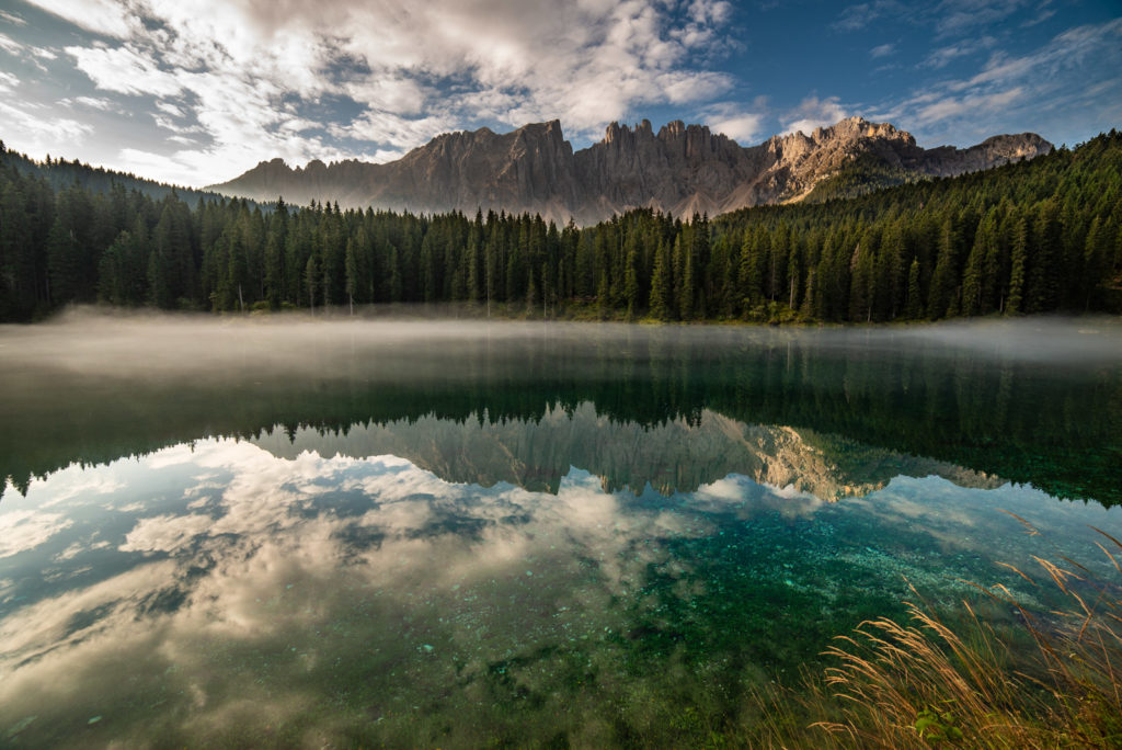 Karersee und Latemar